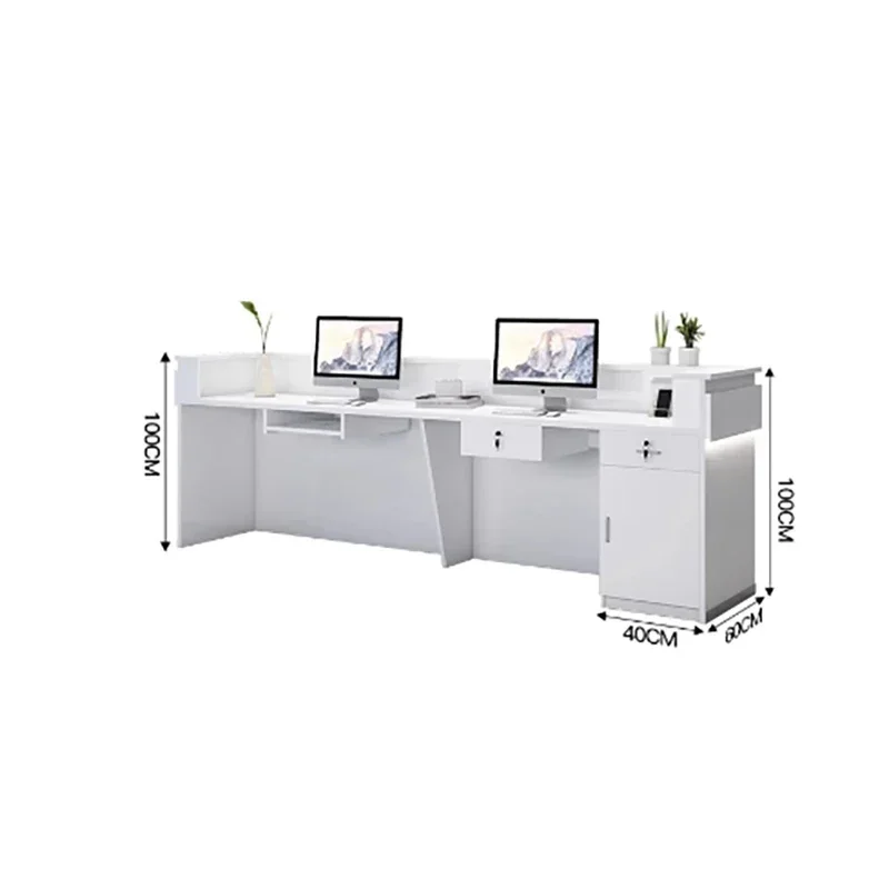 Counter Simple Reception Desks Modern Luxury Design Display Reception Desks Beauty Elegant Commercial Furniture
