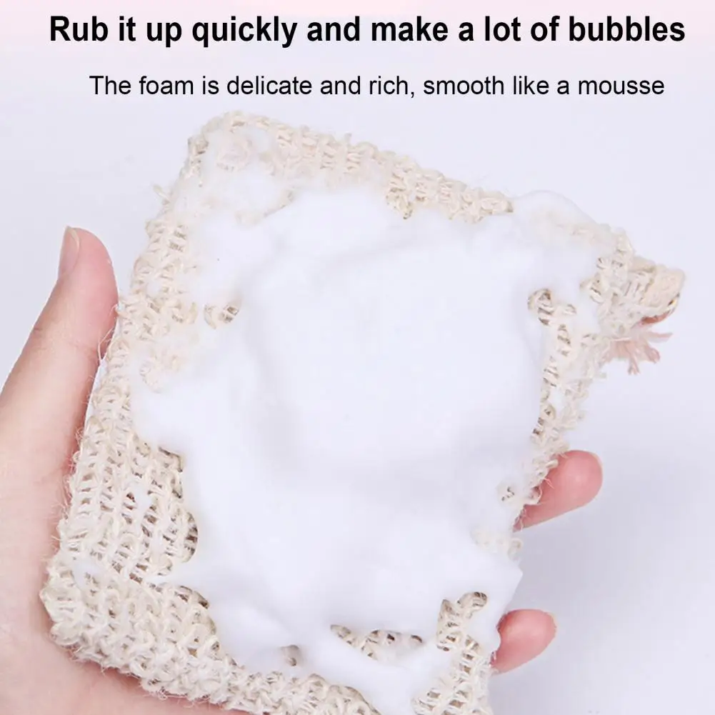 1-20pcs Natural Sisal Soap Bags Shower Bath Exfoliating Soap Saver Pouch Holder for Bath & Shower Use Soap Packaging Mesh Bags ﻿ 4