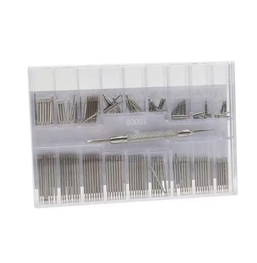 시계 이어 세트 시계 스트랩 연결 축 용수철 축 시계 핀, 삽입 핀 고정 축 시계 액세서리, 1.5mm