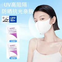 Cold sensitive face masks ice feel mask 3D Morandi color disposable independent packed 3 layer thin mascarillas Sunscreen маска 2