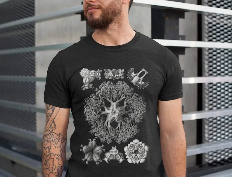 

Surreal Ecology TShirt, Psychedelic Algae Shirt, Trippy Parasite Tee