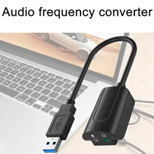 

1pc External USB Sound Card 7.1 Adapter USB to 3D CH Sound Antimagnetic Audio Headset Microphone 3.5mm Jack For Laptop PC