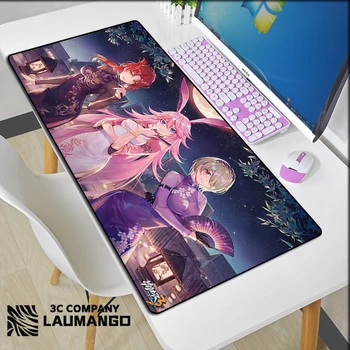 Игровой коврик для мыши Honkai Impact 3rd расширенный коврик защита для рабочего стола Большой Аниме Коврик для мыши игровой компьютерный стол