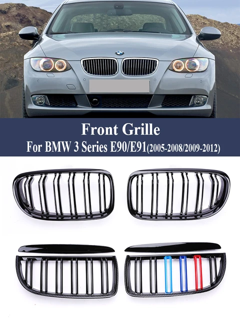 BMW Série 3 E90 - Grilles de calandre noire type M Performance (2005 - 2012)