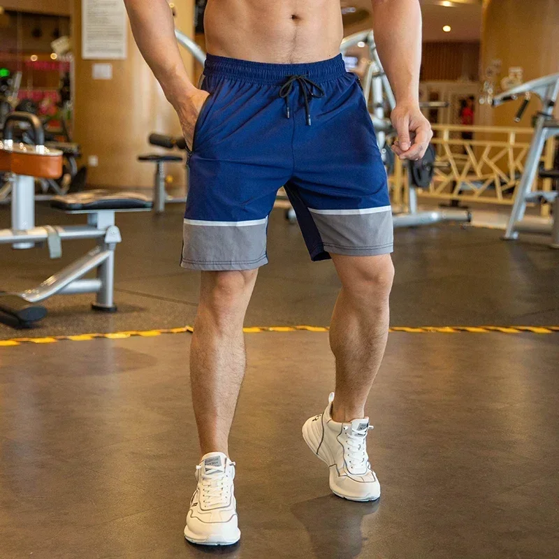 Basketball shorts Men Beach Shorts Male Gym Fitness Sport Short Pants Joggers Basketball Sportswear Bodybuilding Loose Plus Size Zip Pocket