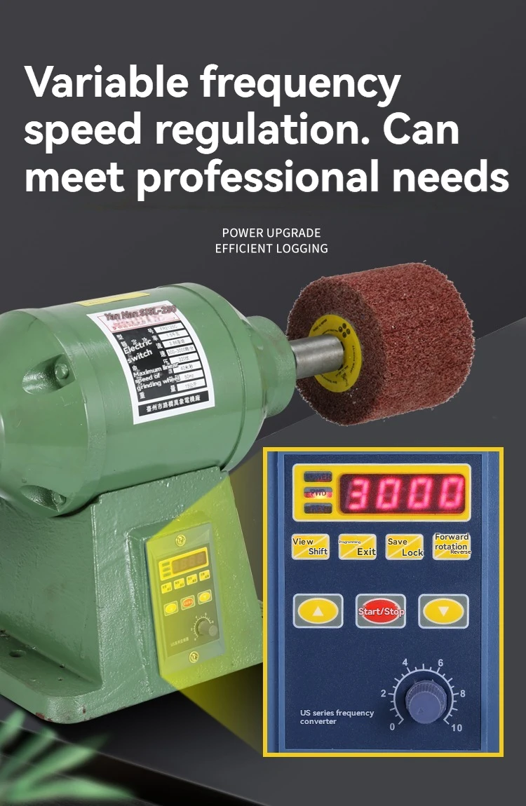 Desktop Cloth Wheel Polishing Machine Metal Acrylic Polishing Stainless Steel Gr