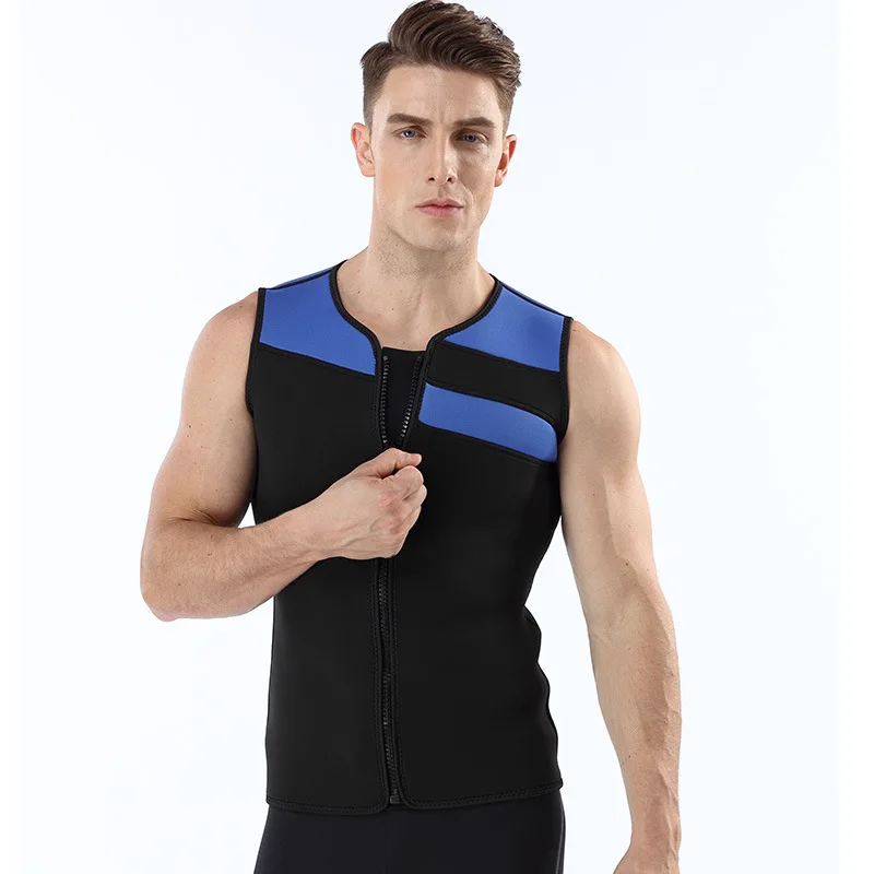 Swimming Vest Men Wetsuit Top 3mm Neoprene Wetsuit Vest Sleeveless
