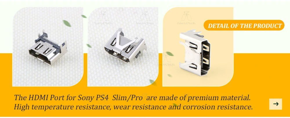 Original HDMI-Anschluss für PS4 Slim/PS4 Pro Ersatz-Reparaturteil HDMI-Display-Buchse Jack PS4 Slim/PS4 Pro Konsolenzubehör – Detail 5