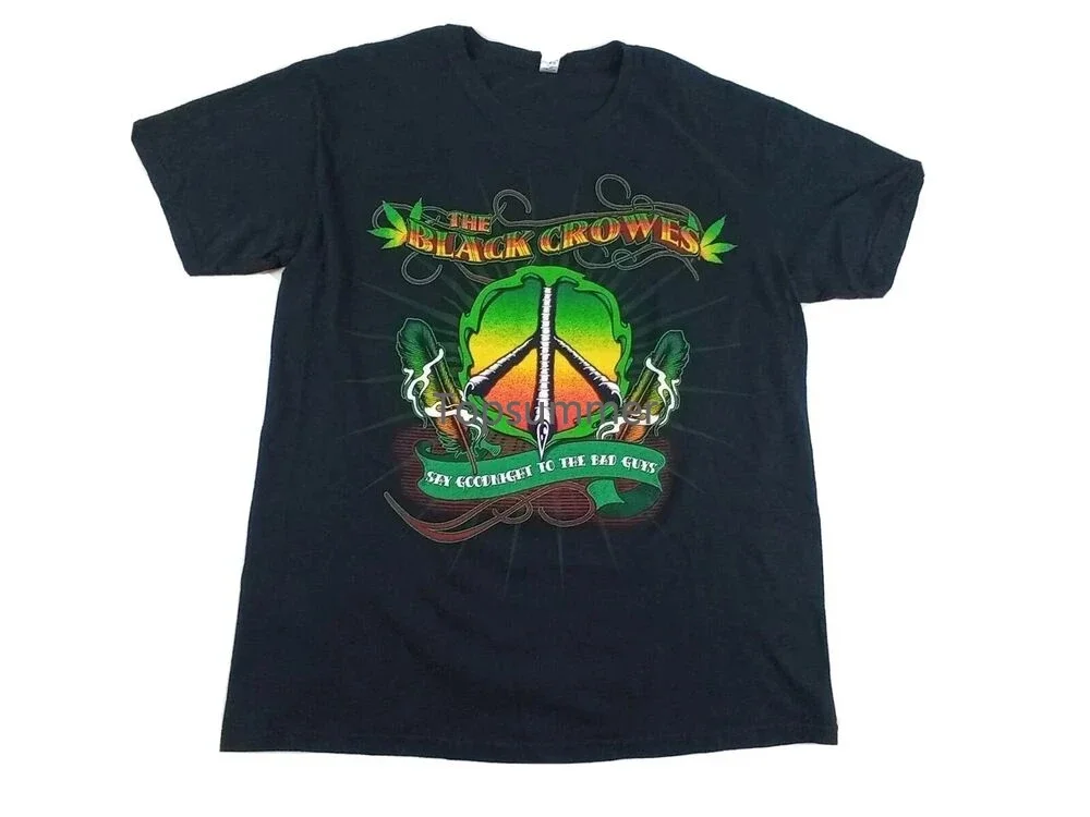 

Blacks Crowes Say Goodbye To The Bad Guys 2010 Tour Shirt Adult Large L Black