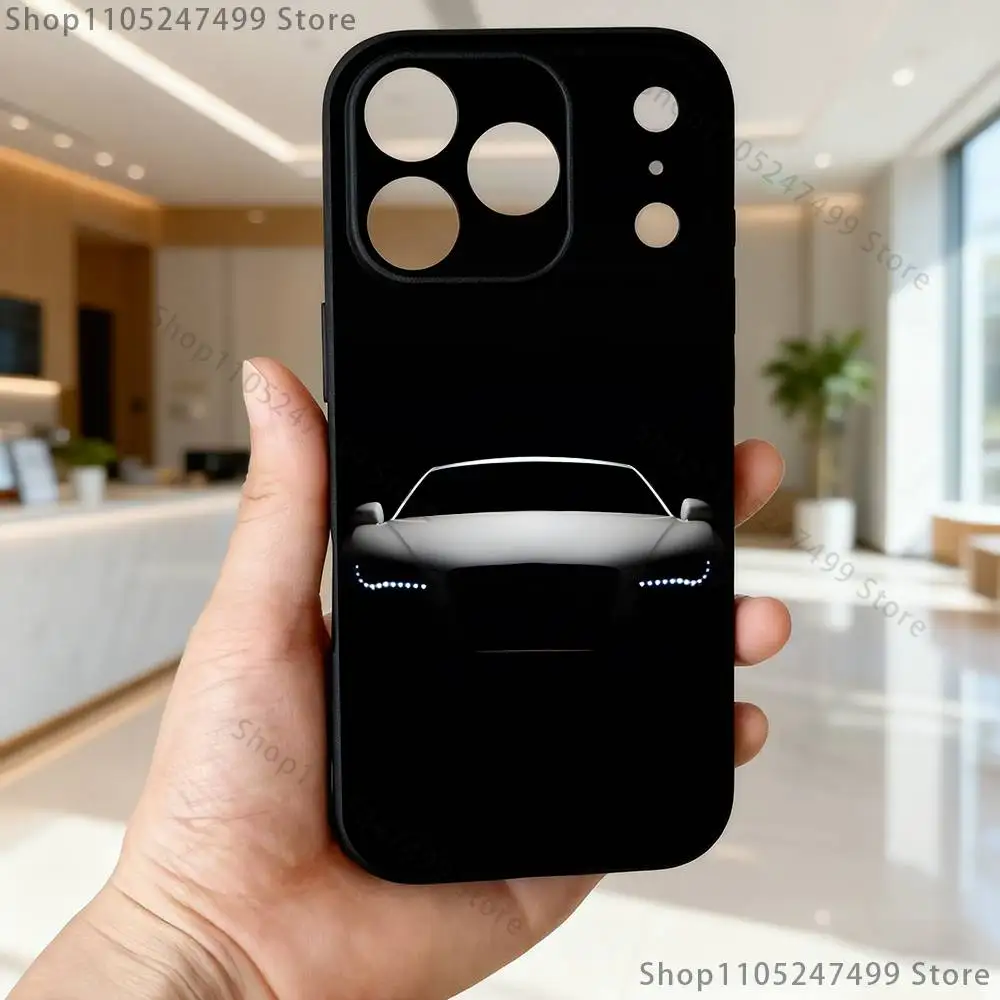 Sleek Cool Sport Berline Black Soft Box Phone Case