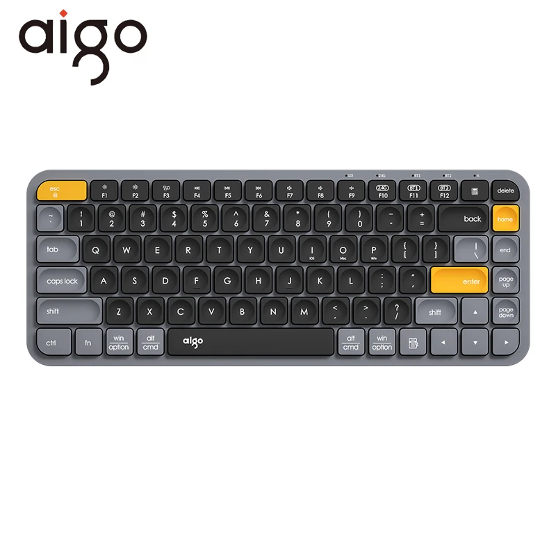 Aigo V200 Wireless Bluetooth Keyboard Low Noise Computer Laptop Tablet Keyboards 2.4Ghz Portable 3Modes for iPad Xiaomi Mac