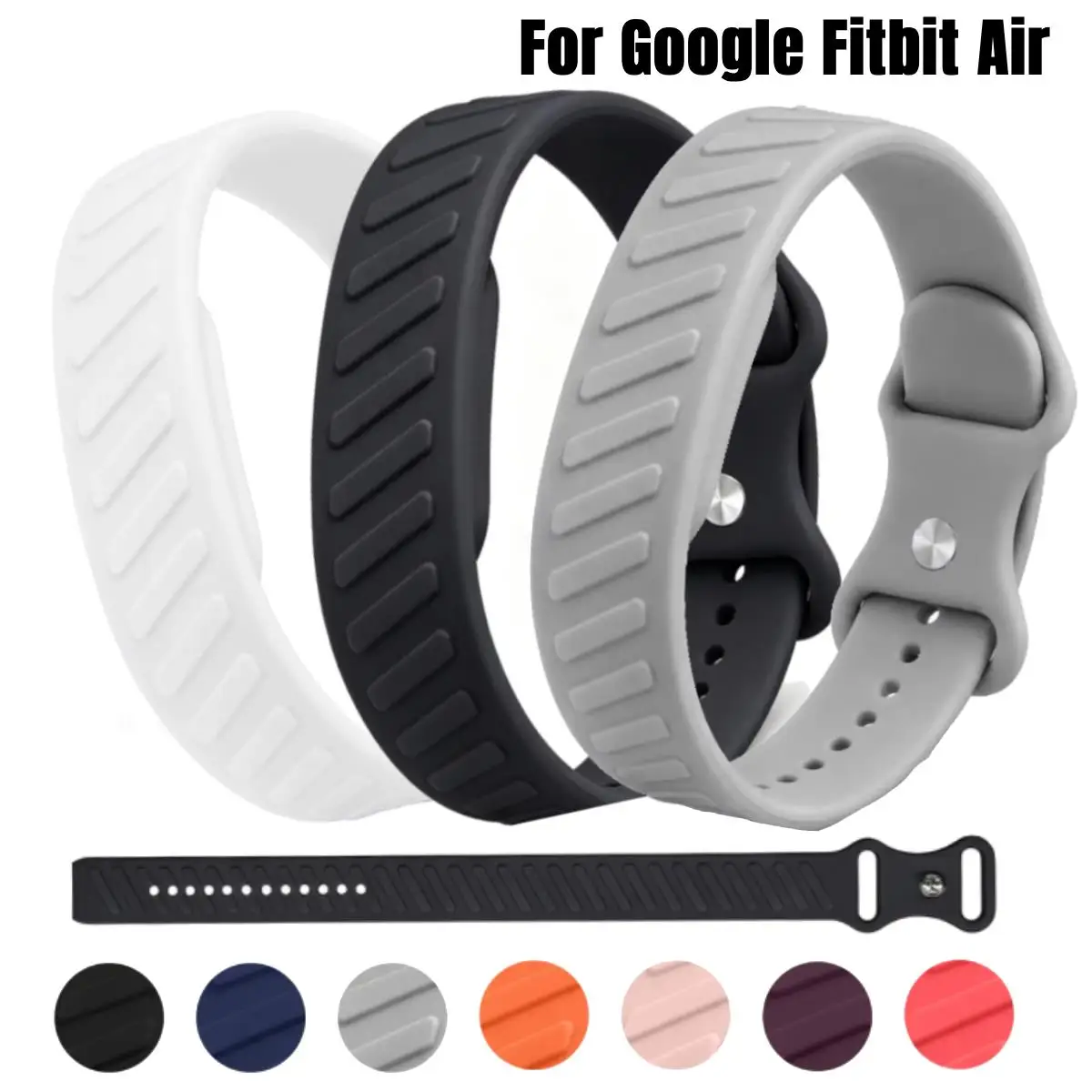 Breathable Silicone Sport Band for Smartwatch - Replacement Bracelet Strap in Airy Design
