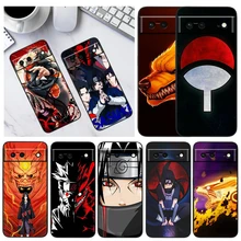 

Dark Naruto Anime For Google Pixel 6 Pro 6A 5A 5 4 4A XL 5G Black Phone Case Shockproof Shell Soft Fundas Coque Capa