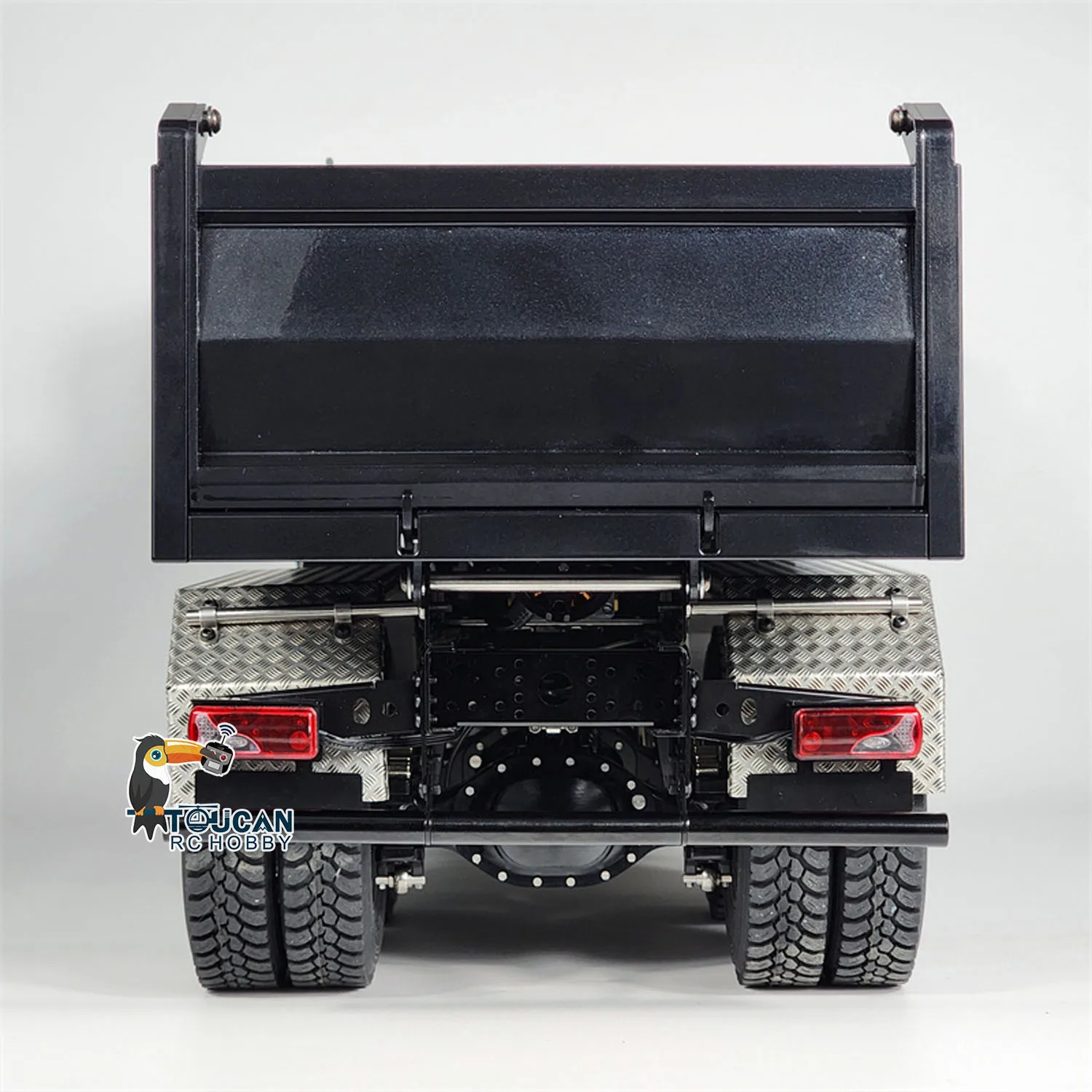 Toys 1/14 6x6 Hydraulic RC Dumper Trucks Radio Control Finished Tipper Car Metal Cabin Lights Sound System Vehicle Model for Boy 4