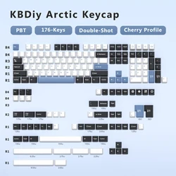 Blue Samurai Cherry Profile Keycap Set - Double Shot PBT (GMK Arctic)