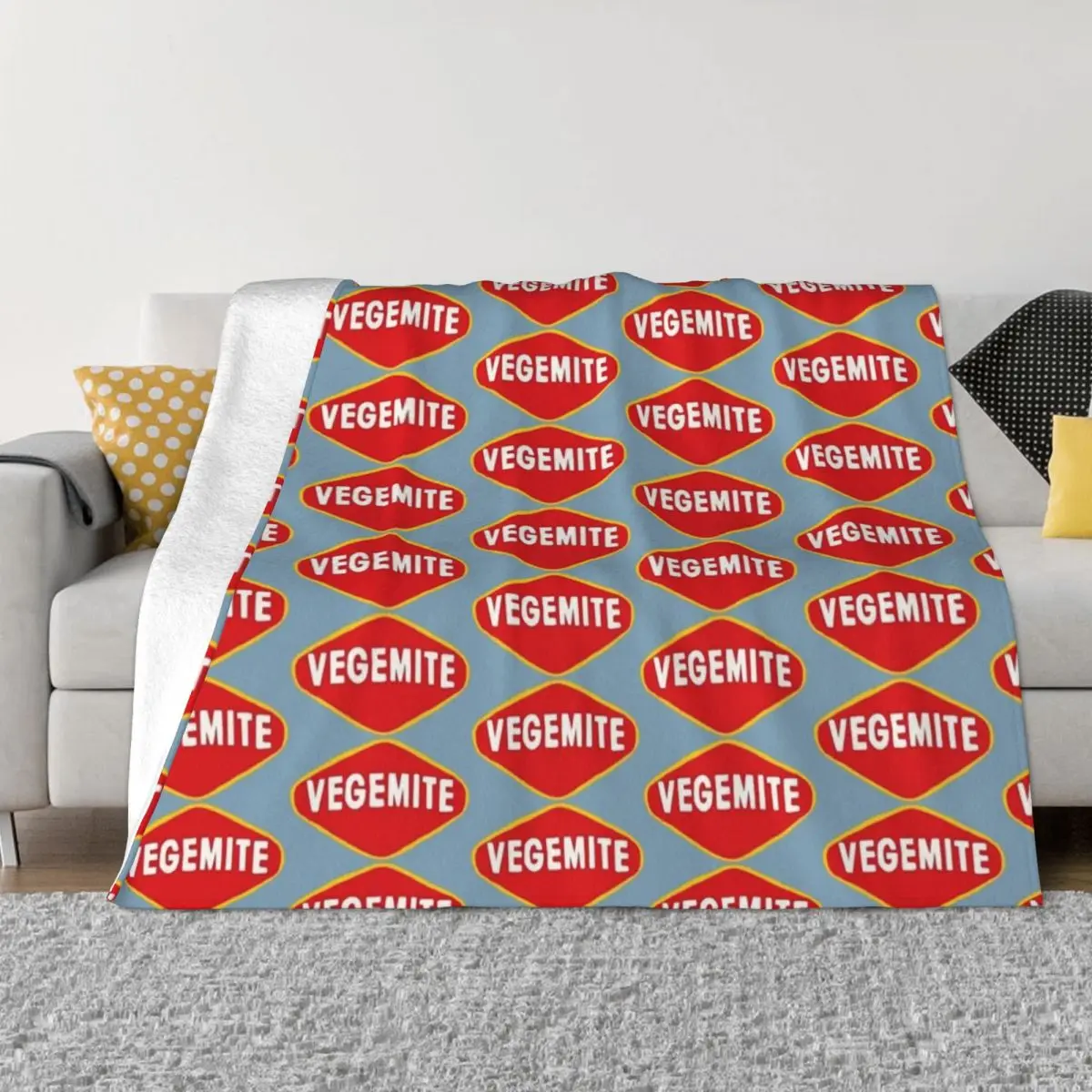 

Vegemite Logo Throw Blanket Comforter Single Travel Blankets