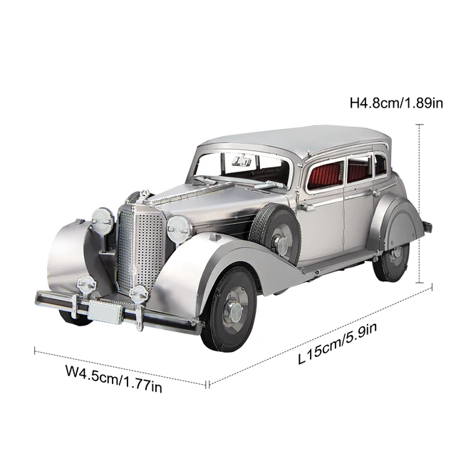 Piececool 3D Metal Puzzles Bulletproof Sedan 770k DIY Set 3