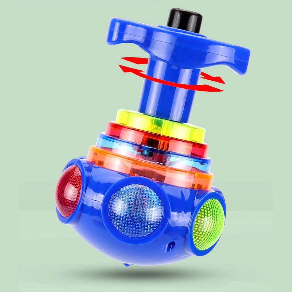 Luminous Gyro Toy Kids Children Colorful Flashing Round Ball Music Spinning Toy LED Bagged Goodie Filler Birthday Party Gifts spinning top toy beyblade toys battle top toy battle tops beyblades burst gyro gyro toupie gyroscope toy