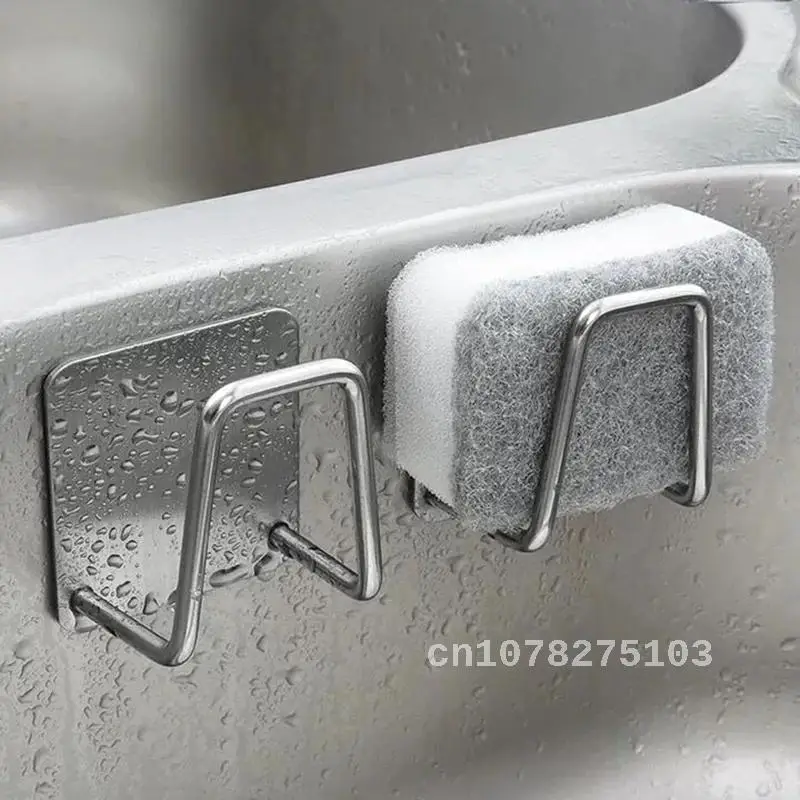 

304 Stainless Steel Non-slip Sink Accessories Drain Drying Rack Sponges Holder Storage Organizer Multi Purpose Spice Rack