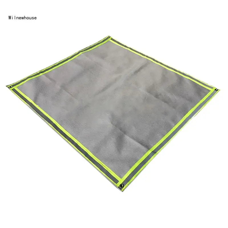 

Pit Mat Protect Your Deck and Lawn from Embers for Fire Pits Grills Camping Dropship