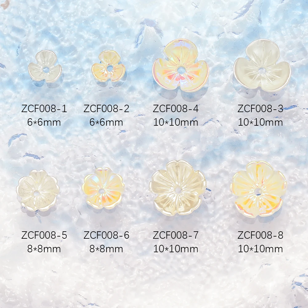 

20 Pcs DIY 3D Nail Flower Flat Design Acrylic Nail Art Camellias Lotus Nail Art Studs Charms Glitter Rhinestones & Decorations