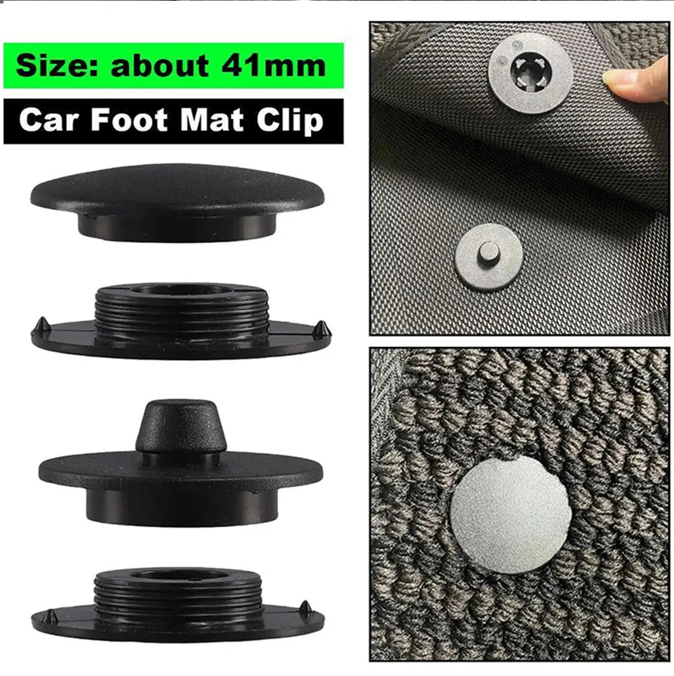 Auto-Bodenmatte, rutschfeste Fixierergriffe, doppellagige feste Clips, 4er-Set, universelle Arpet-Befestigungsklemmen, Schnalle, Fixierer, Zubehör, Werkzeuge – Detail 10