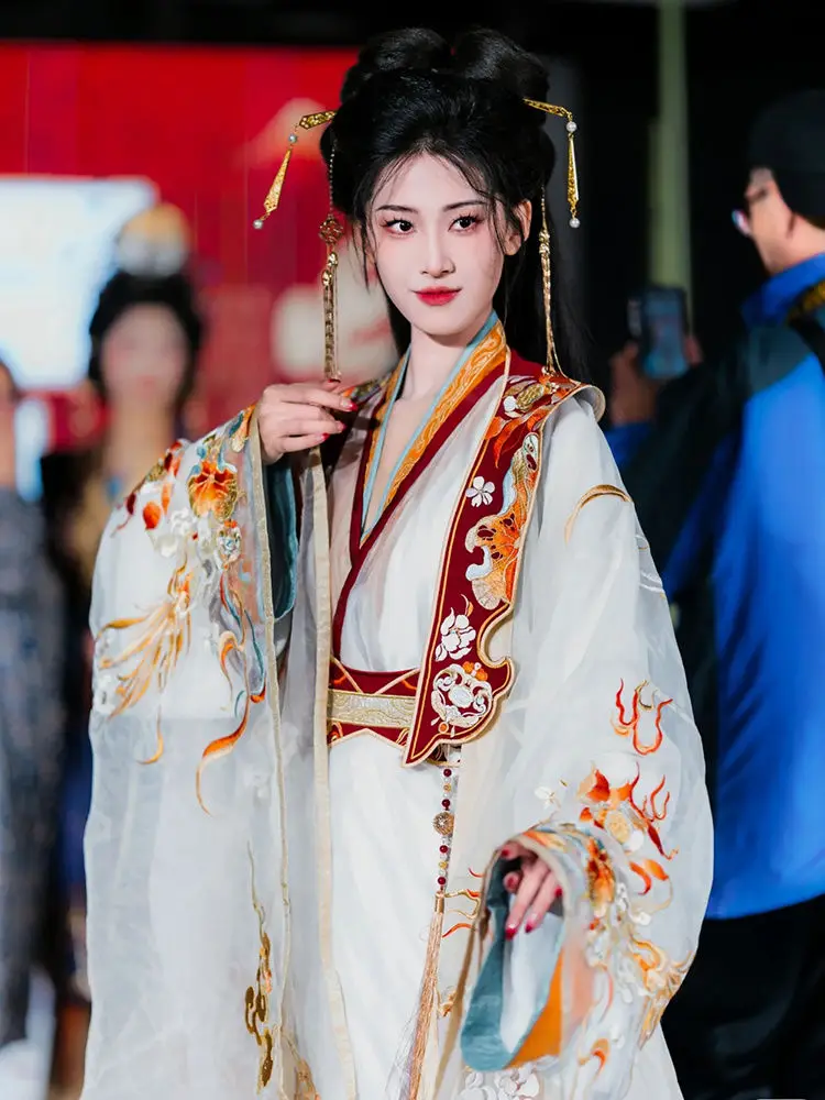 Hanfu Embroidery Chest Improvement Brocade Summer Daily Chinese Style Ancient Costume - Image 5
