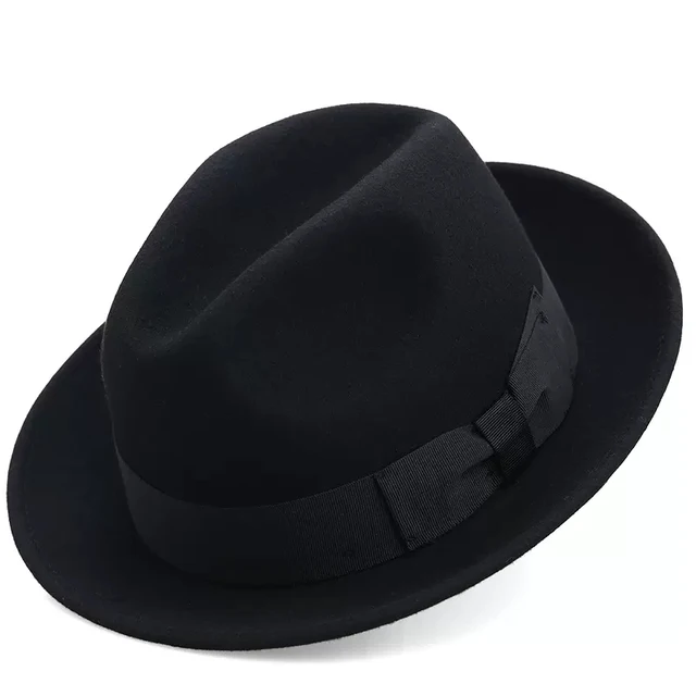 Cappello Fedora Uomo E Donna - Trilby Classico In Feltro Con Tesa Corta, Taglia 7 1/4 - Foto 3