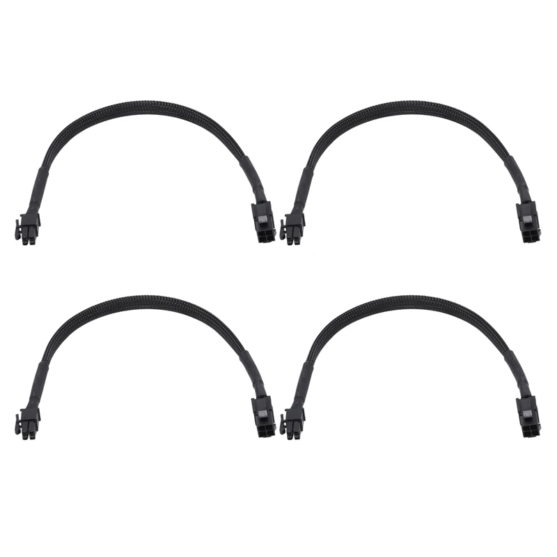 

4х рукав ATX 4 Pin P4 Male к ATX P4 Female удлинитель питания ЦП черный