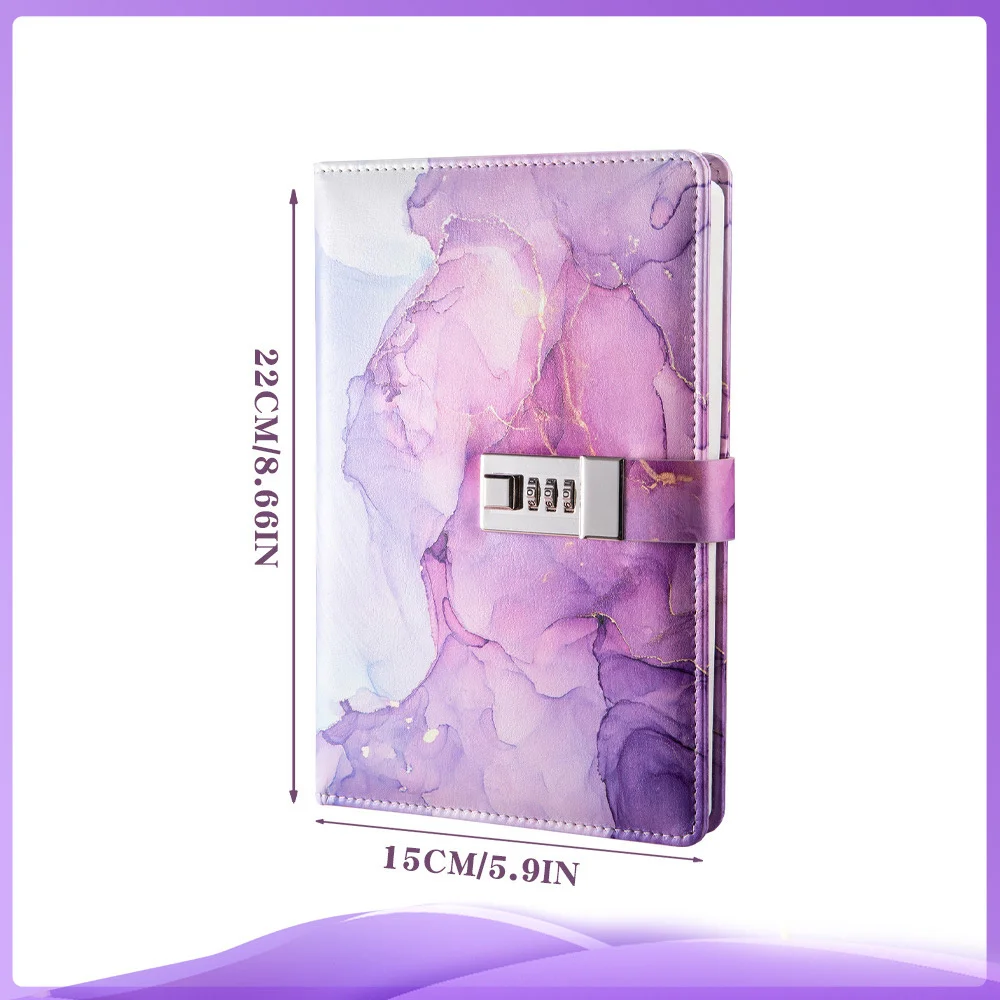 A5 암호 노트북 내부 페이지 조합, 잠금 일기장 포함, 간단한 학생 핸드북, 여행자 문구, 사무실 학교 용품