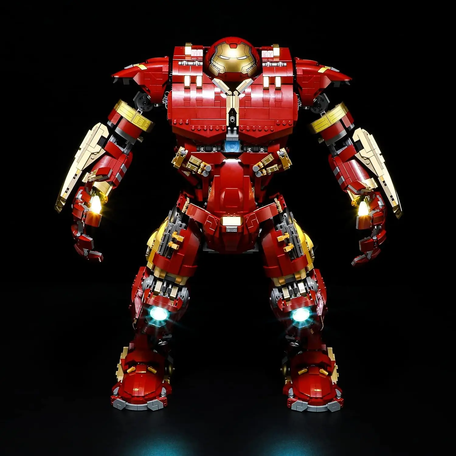 Hprosper 5V LED 조명 76210 Marvel Hulkbuster 장식 램프(배터리 박스 포함)(레고 빌딩 블록 세트는 포함되지 않음)