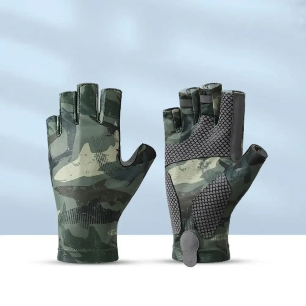 Elastic Fishig &Cyclig For Me -Professioal Breathable Sweat-Absorbet,Ati-Slip Figerless Gloves With Su_voghion.com