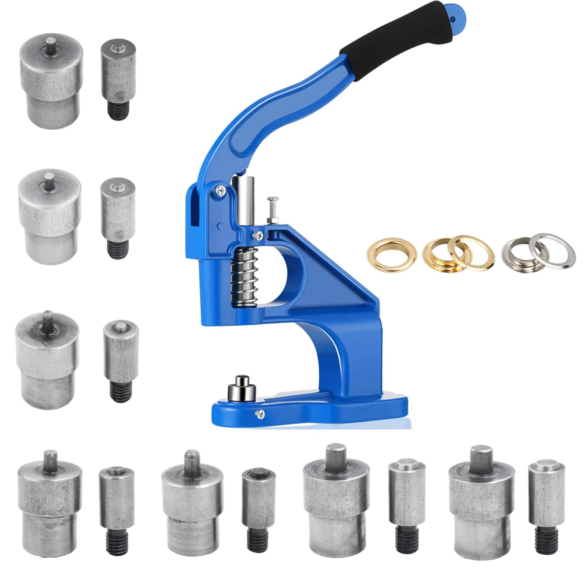 Pressa Manuale Per Occhielli E Bottoni A Pressione Jiadiru – In Alluminio, Altezza 330mm, Per Rivetti E Passacavi