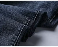 Wthinlee New Business Men's Jeans Casual Straight Stretch Fashion Classic Blue Black Work Denim Pant Trousers Male  Clothing 6