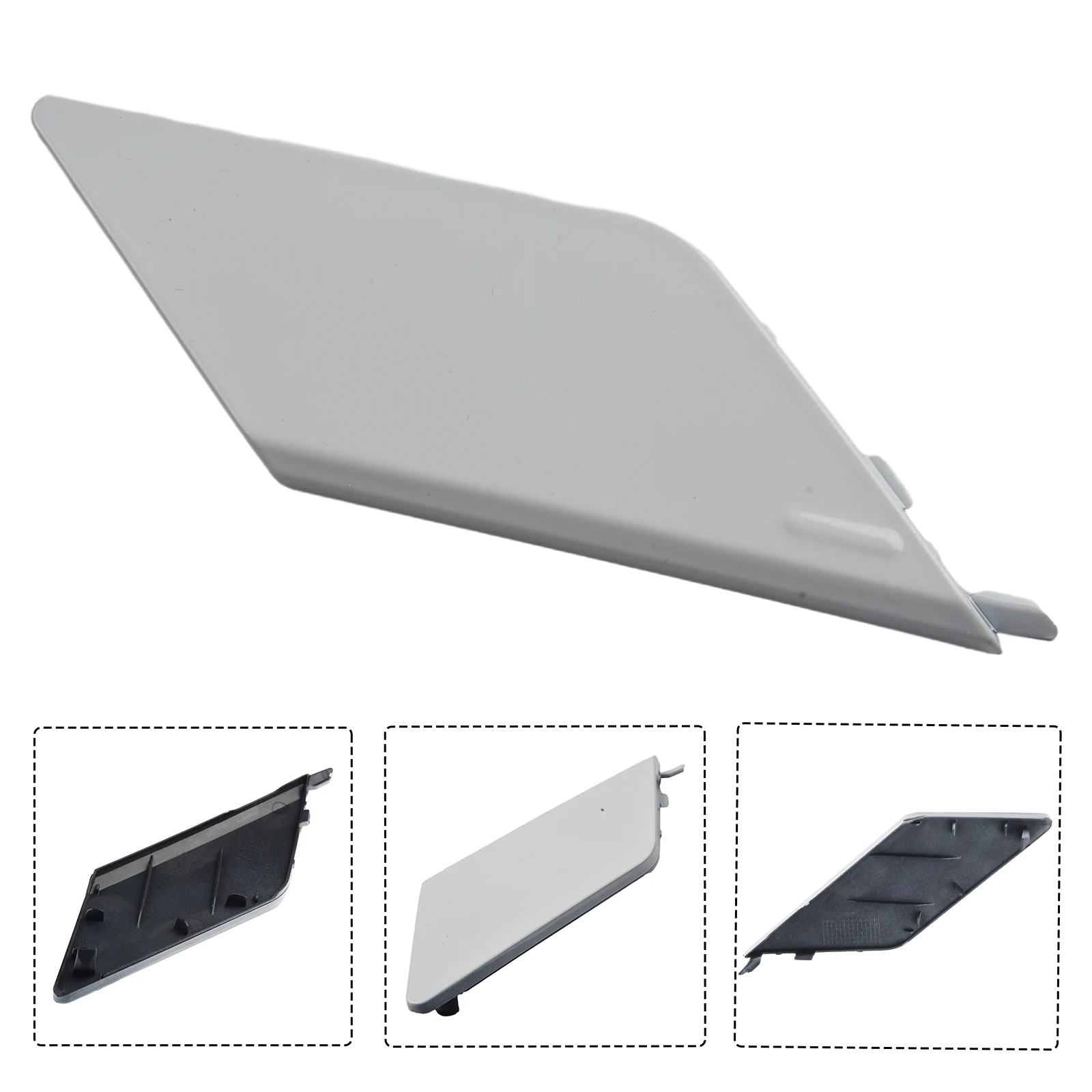 

New Brand Practical Durable Tow Hook Eye Cover Practical White Replacement 31449210 ABS 39849034 Clip-On Durable
