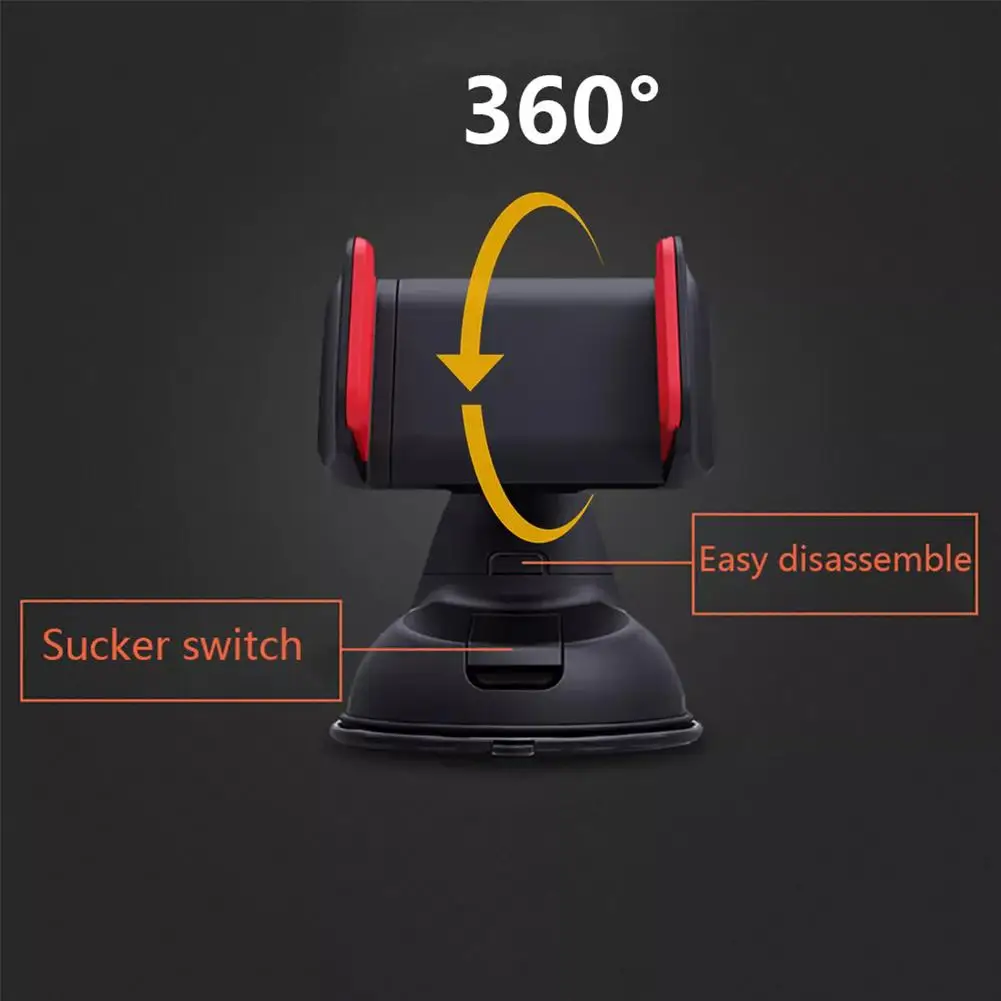 Strong Suction Cup Mount Car Phone Holder for Windshield Dashboard for iPhone 15 14 13 Pro Max All Smartphone
