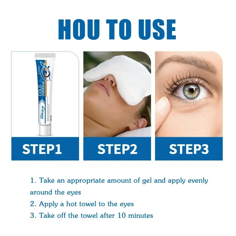 Eye Cold Compress Gel Relieve Fatigue Dry Itchy Vision Protection Ointment
