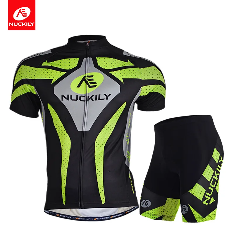 

Cycling jersey Set Men's cycling shorts Sponge Cushion Summer Breathable Anti-UV Short Sleeve cycling suit Waterproof Pocket