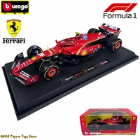 Original Bburago 1:18 Ferrari SF-24 Alloy Miniature Diecast Model Formula 1racing #16 Leclerc #55 Sainz Formula Car Models Gifts 1