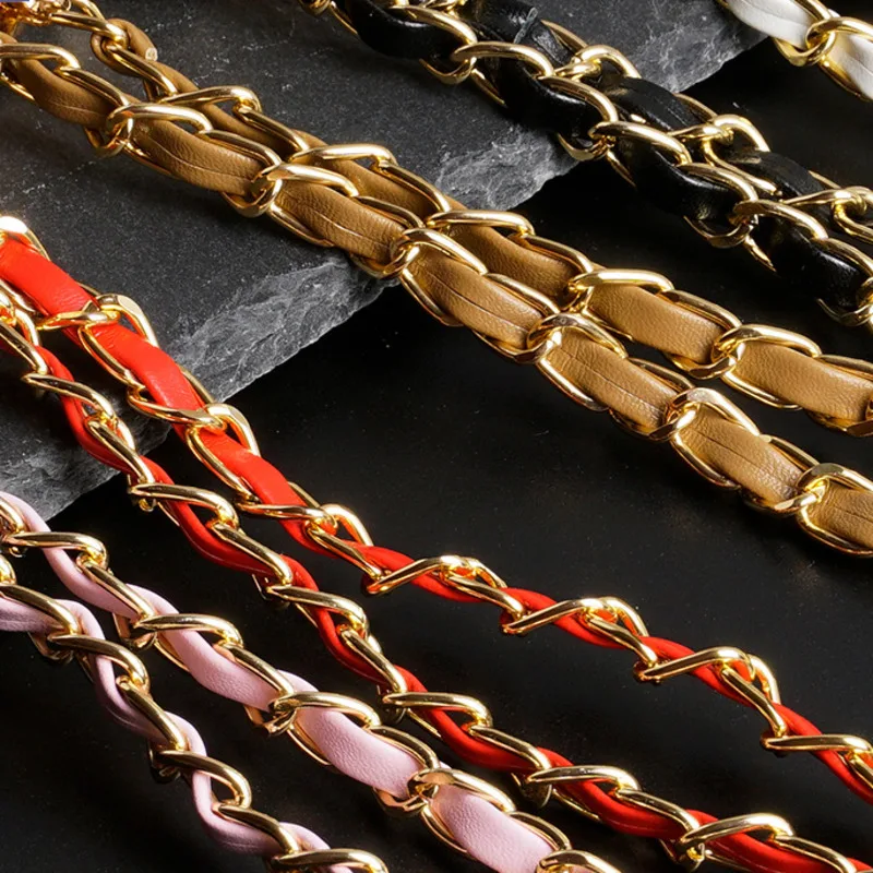 5pcs Golden Balls Chain Bag Chain Metal Non-fading Adjustable Length Strap High-end Shoulder Strap Single-purchase Accessories