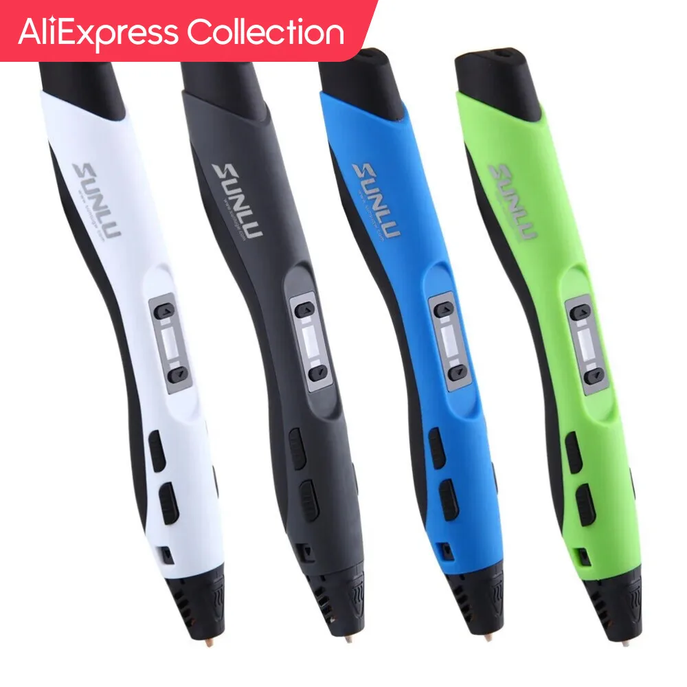 Aliexpress Collection Sunlu Nuova Penna Da Stampa 3D Sl-300A Supporto Pla/Abs/Pcl Filamento 1.75Mm Bassa Temperatura E Controllo Della Velocità E