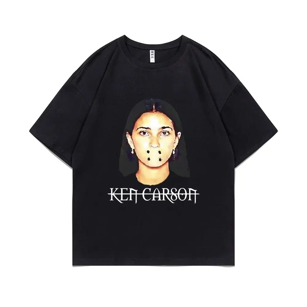 

Rapper Ken Carson A Great Chaos Graphic Print Tshirt Men's Pure Cotton Short Sleeve T-shirt Men Hip Hop Rock Oversized T Shirts