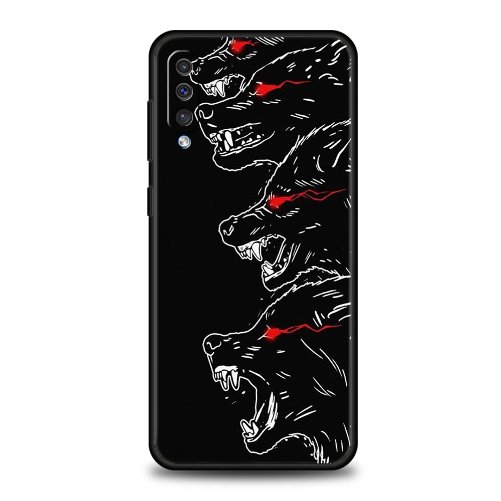 Mond brüllende Wolf Telefon hülle für Samsung Galaxy A24 A13 A53 A73 A33 A22 A12 5G A02 A03 A70 A50 A10 A20 A30 Silikon abdeckung – Detail 6