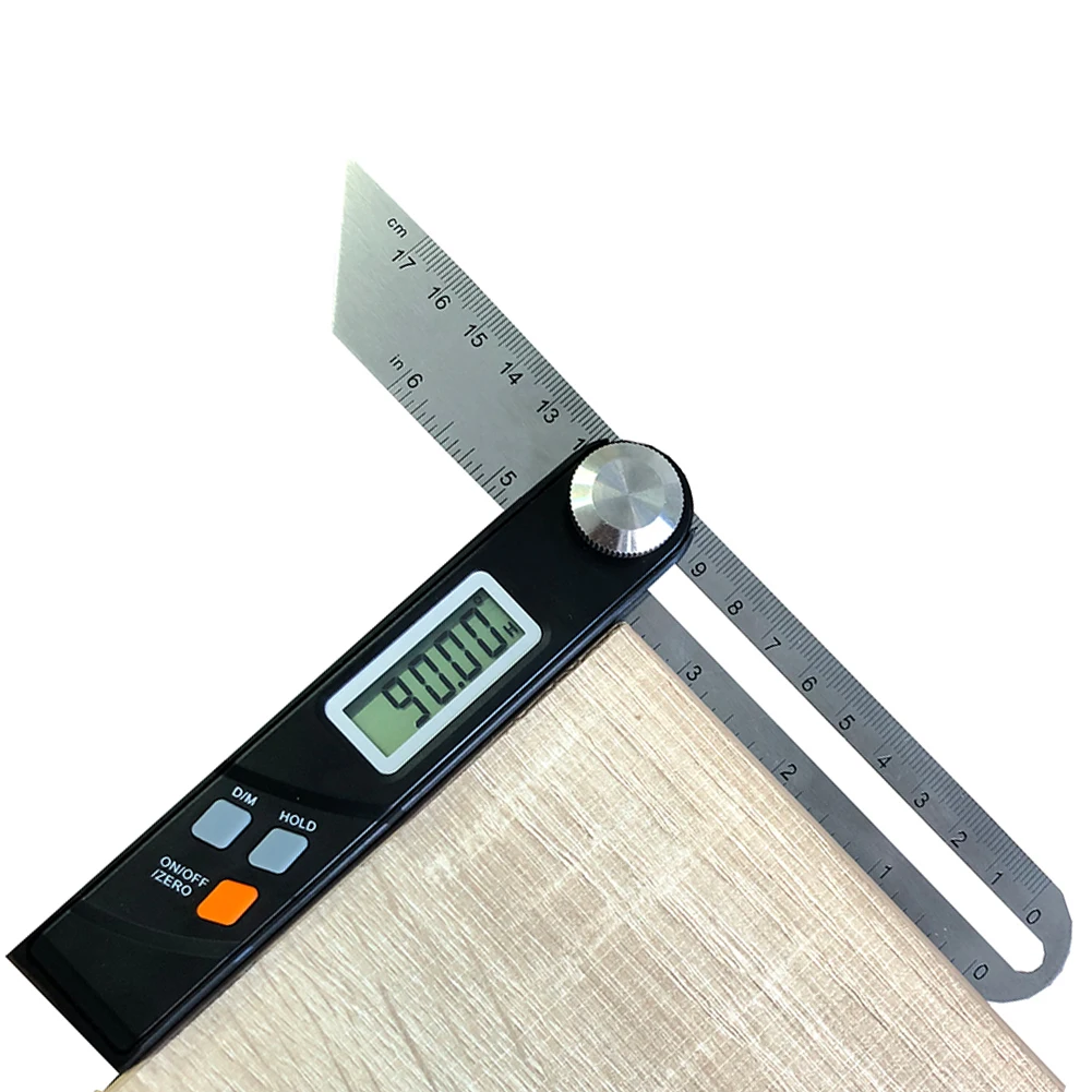 Stainless Steel Digital Protractor Gauge T Bevel 360 Degree Electronic