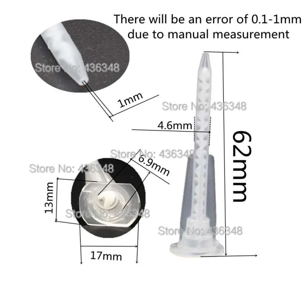 Description Picture 6 of item5pcs AB Glue Resin Static Mouth Mixing Nozzles Tube Epoxy Resin AB Glue Acrylic Adhesive Static Mixer Mixing Nozzles Tube