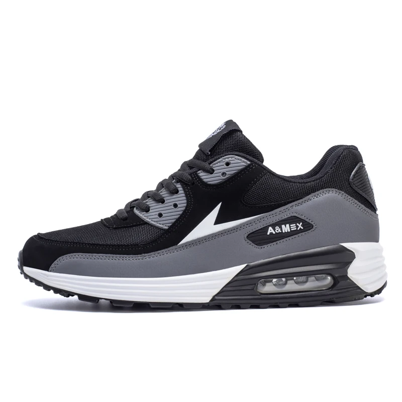 Air Cushion Men Sneakers Fashion Breathable Mesh Classical Casual Running Shoes PLUS Size 46 | Обувь
