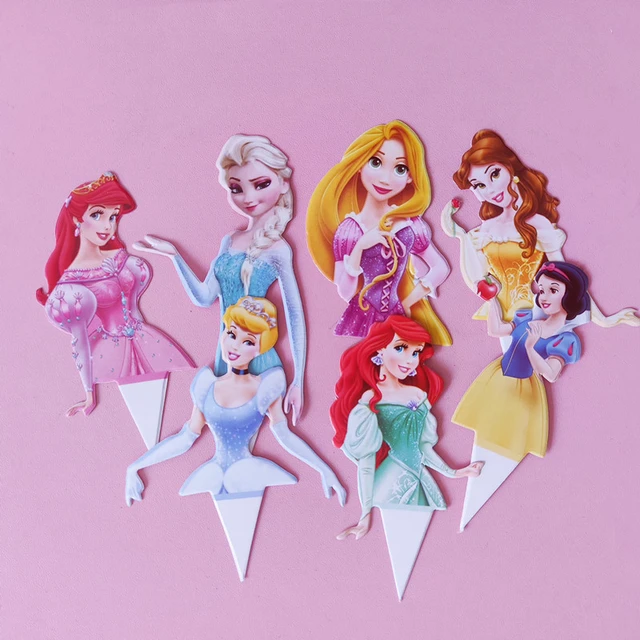 Topper de bolo princesas Disney  Pastel de princesas de disney, Pastel de  cumpleaños princesa, Fiesta de princesas