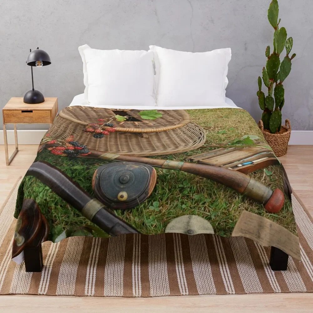 

Gone fishing Throw Blanket Bed linens Soft Plush Plaid For Sofa Thin Thermal christmas decoration Blankets
