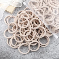 Bulk Pack Black and Gray Seamless Hair Bands - Durable Fashionable Elastics - 20PCS (Ivory white)