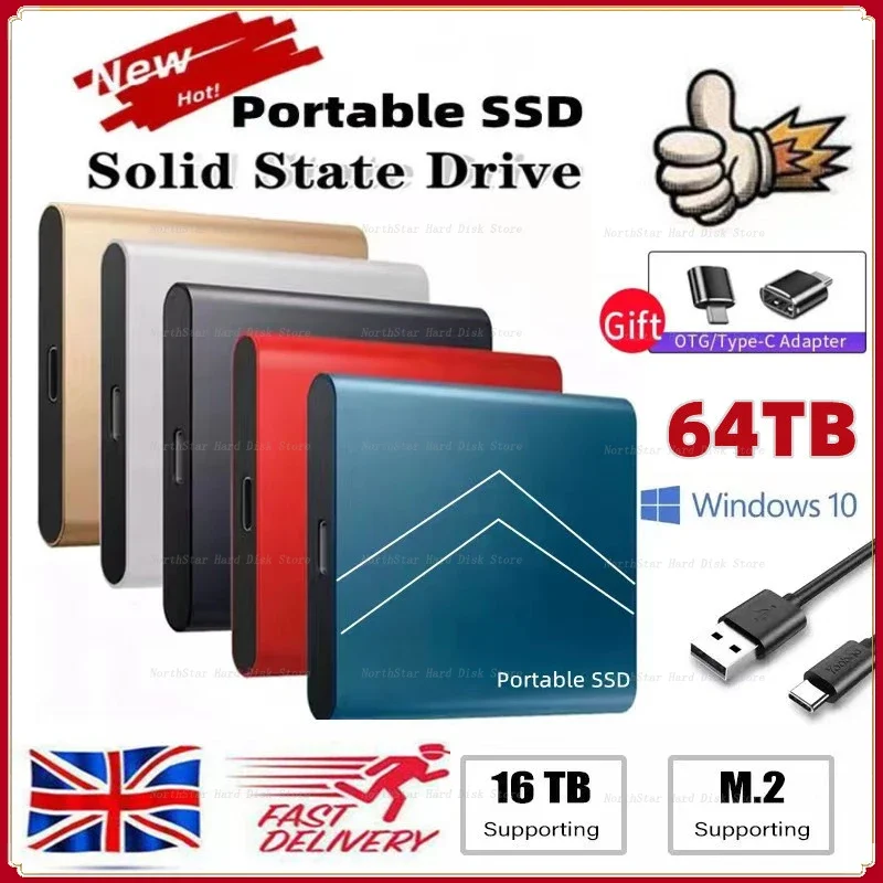 

Original High-speed 1TB SSD 2TB Portable External Solid State Hard Drive USB3.1 500GB Interface Mobile Hard Drive for Laptop